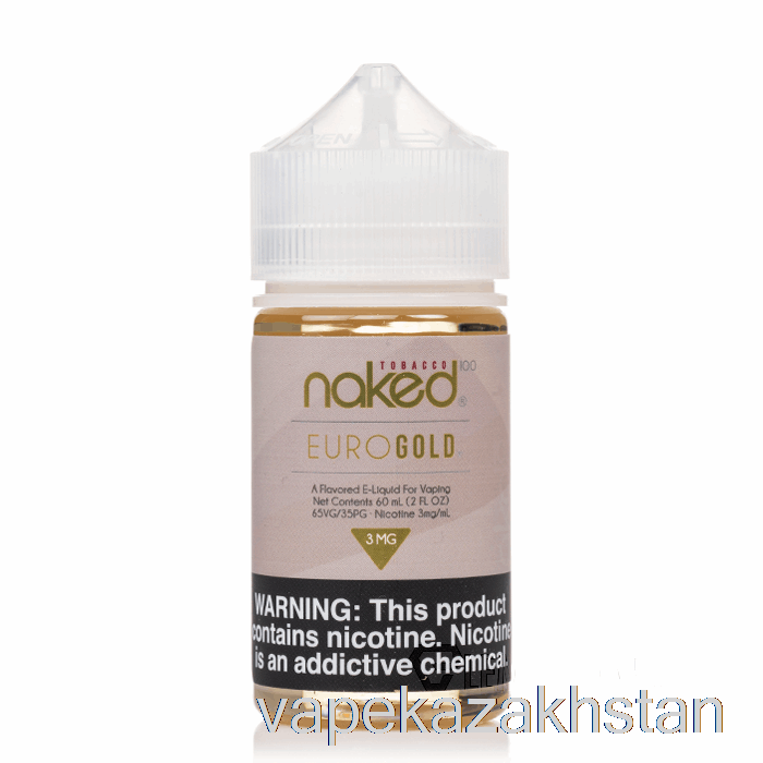 Vape Disposable Euro Gold - Naked 100 Tobacco - 60mL 6mg